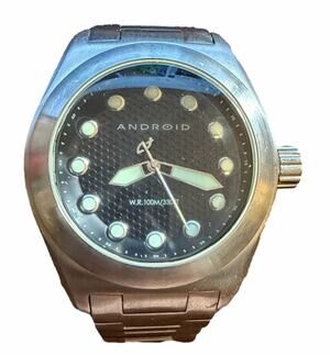 Android USA AD471 Men's Watch 100M Stainless Steel Black Textured Dial